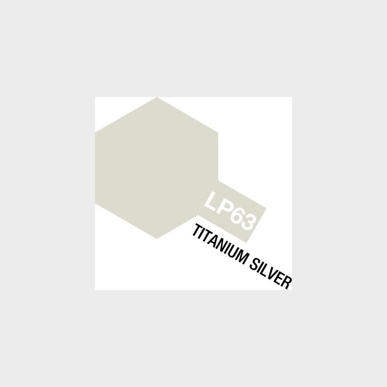 Tamiya - Lacquer Paint - Lp-63 Titanium Silver Metallic Gloss - 82163