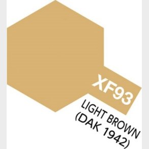 Tamiya - Acrylic Mini - Xf-93 Light Brown Dak 1942 Flat 10 Ml - 81793