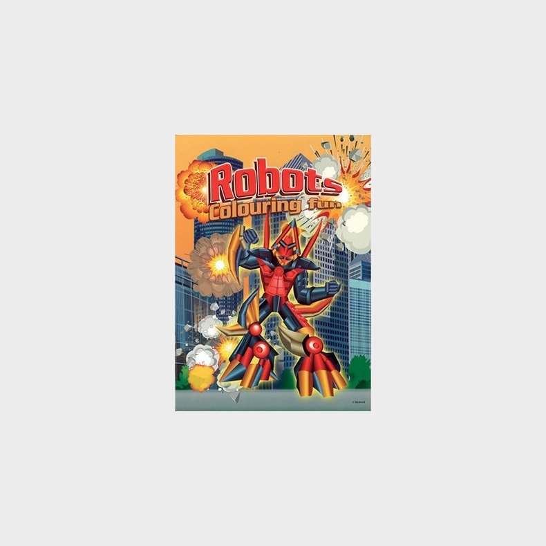 Malebog A4 Robots 16 Sider - Diverse - Bog