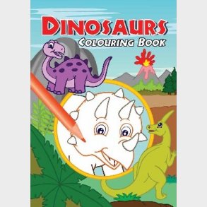 Malebog A4 Dinosaurs Colouring 16 Sider - Diverse - Bog