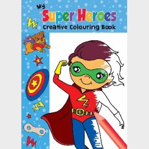 Malebog A4 Super Heroes 16 Sider - Diverse - Bog