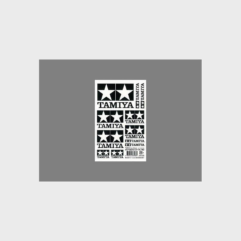 Tamiya Logo Stickers Mono - 67258