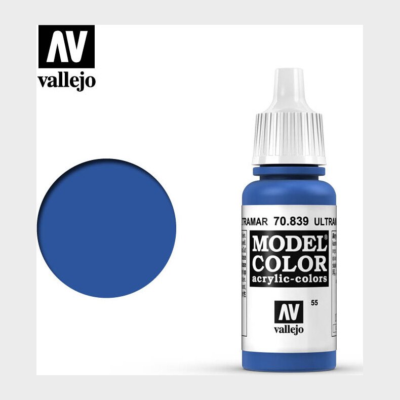 Vallejo - Model Color - Ultramarine Mat - 17 Ml - 70839