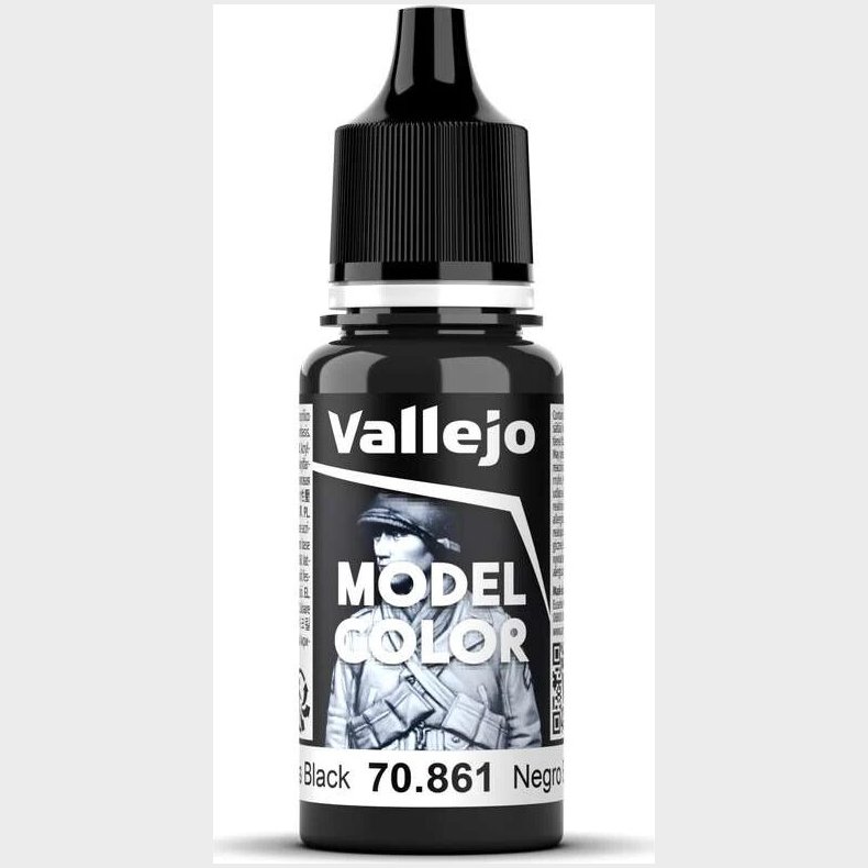 Vallejo - Model Color - Gloss Black - 17-18 Ml - 70861