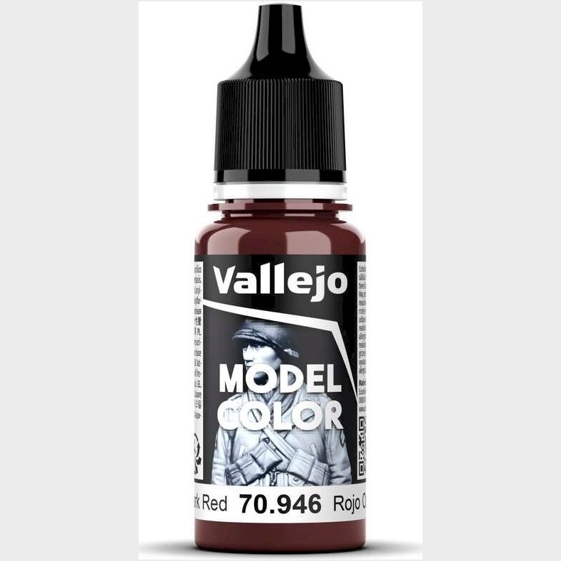 Vallejo - Model Color - Dark Red Mat - 17-18 Ml - 70946