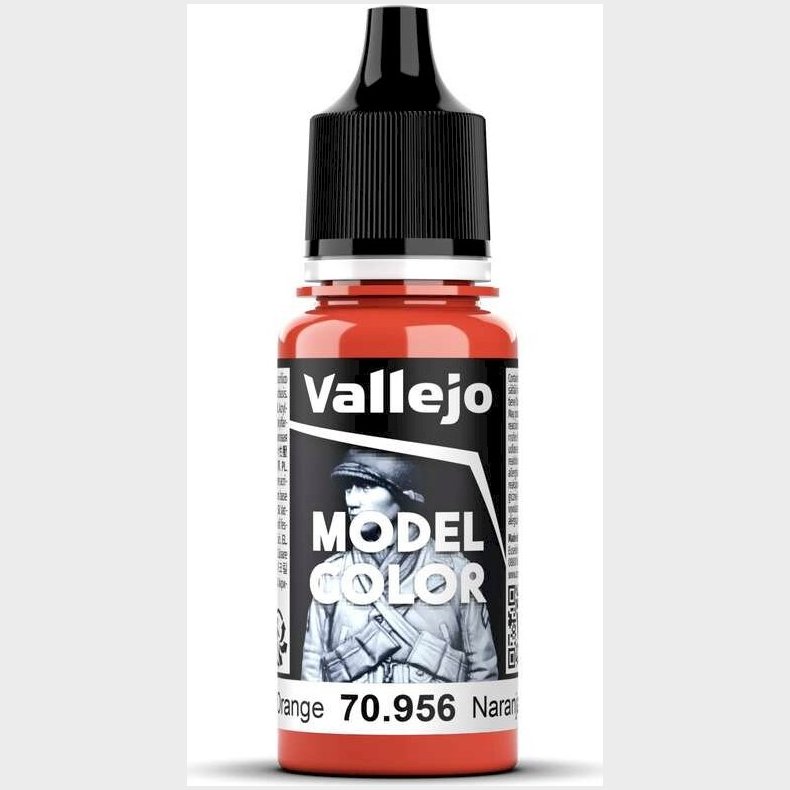 Vallejo - Model Color - Clear Orange Mat - 17-18 Ml - 70956