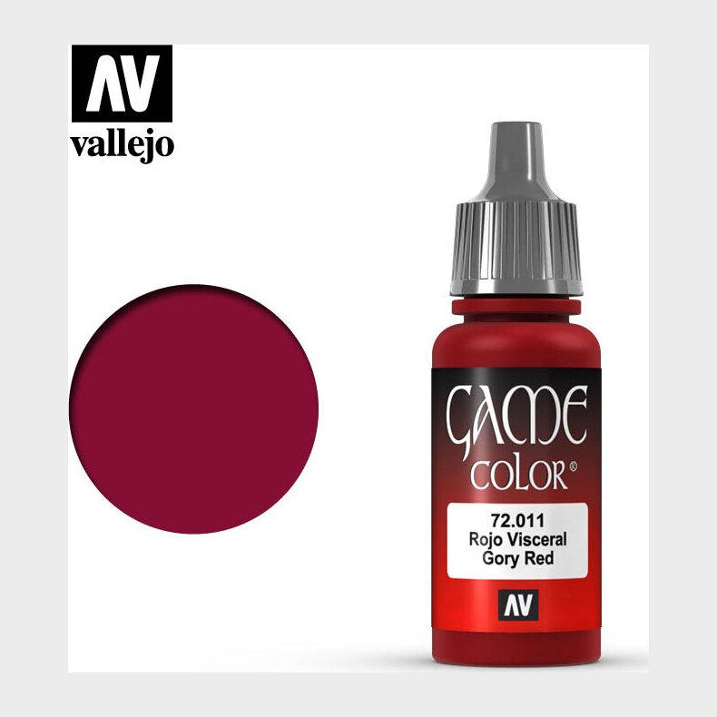Vallejo - Game Color - Gory Red Mat - 18 Ml - 72011