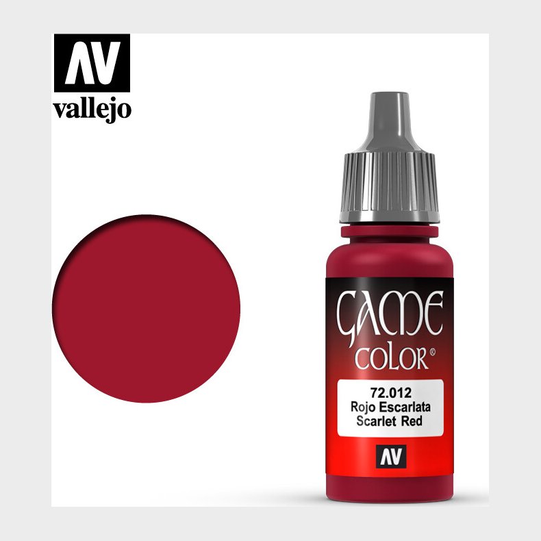 Vallejo - Game Color - Scarlett Red Mat - 18 Ml - 72012