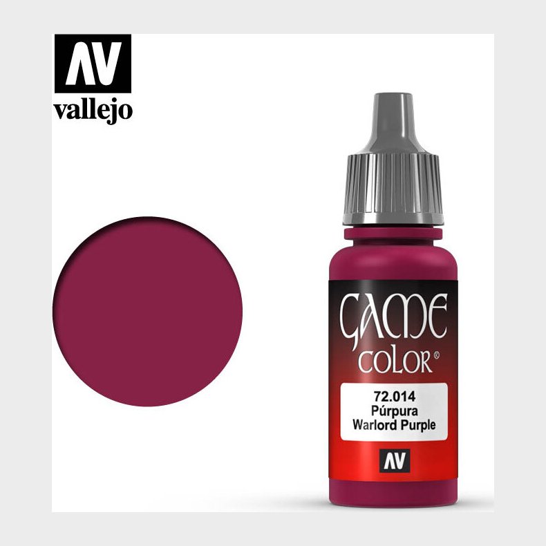 Vallejo - Game Color - Warlord Purple Mat - 18 Ml - 72014