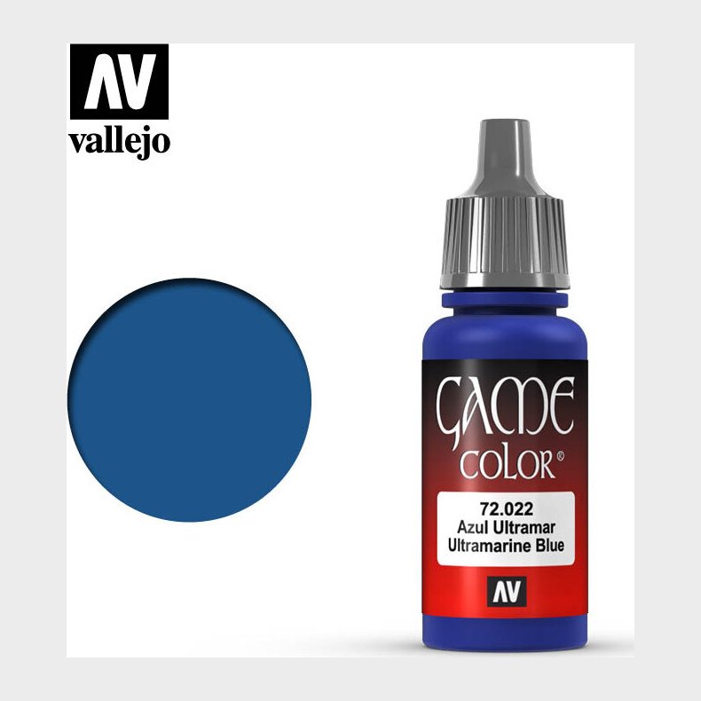 Vallejo - Game Color - Ultramarine Blue Mat - 18 Ml - 72022