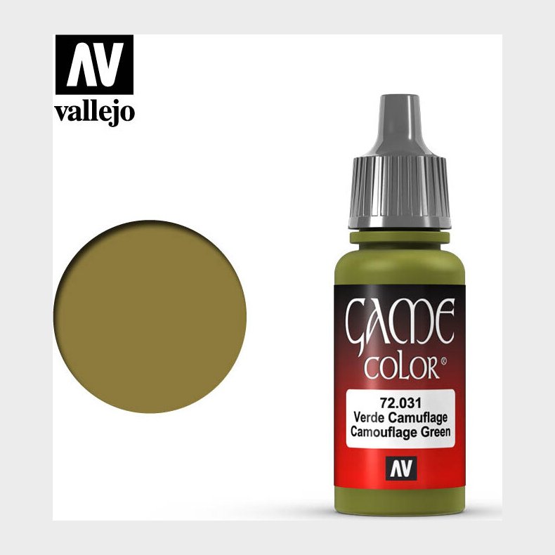 Vallejo - Game Color - Camouflage Green Mat - 18 Ml - 72031