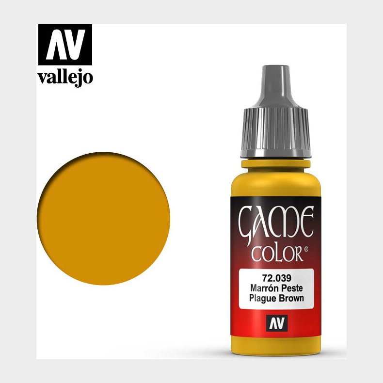 Vallejo - Game Color - Plague Brown Mat - 18 Ml - 72039