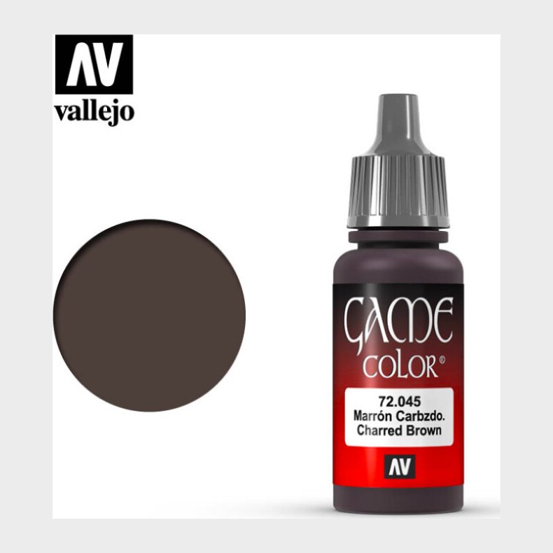 Vallejo - Game Color - Charred Brown Mat - 17-18 Ml - 72045