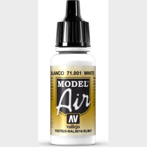 Vallejo - Model Air - White Mat - 17 Ml - 71001