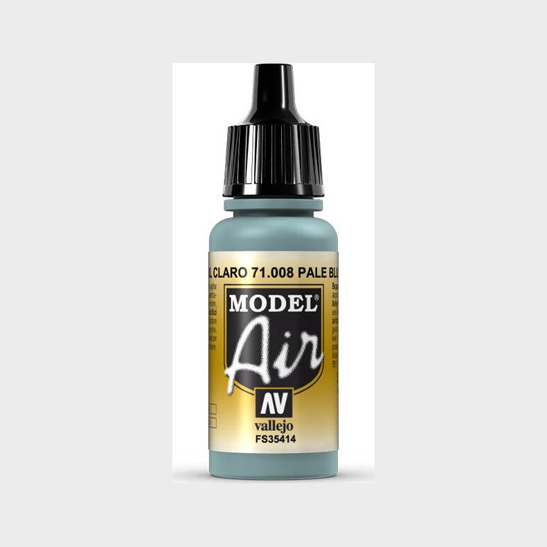 Vallejo - Model Air - Pale Blue Mat - 17 Ml - 71008