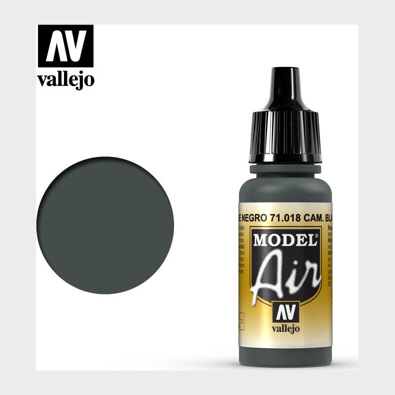 Vallejo - Model Air - Black Green Mat - 17 Ml - 71018