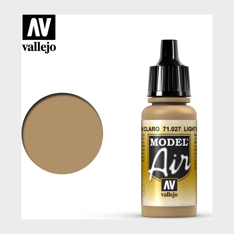 Vallejo - Model Air - Light Brown Mat - 17 Ml - 71027