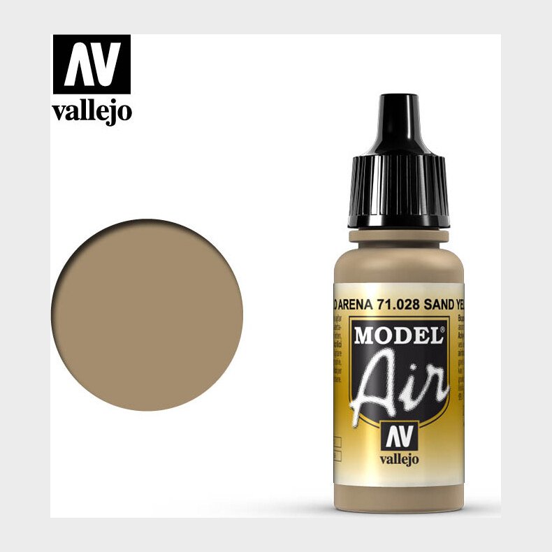 Vallejo - Model Air - Sand Yellow Mat - 17 Ml - 71028