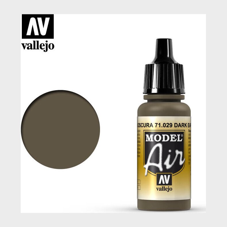 Vallejo - Model Air - Dark Earth Mat - 17 Ml - 71029