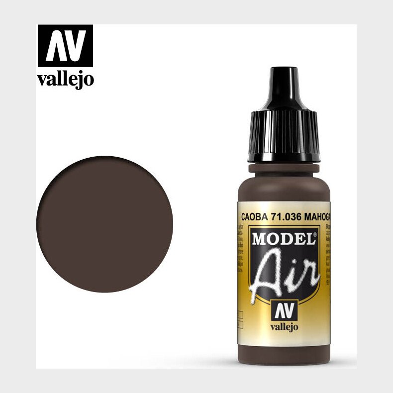 Vallejo - Model Air - Mahagony Mat - 17 Ml - 71036