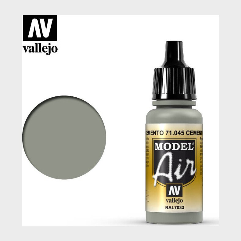 Vallejo - Model Air - Cement Grey Mat - 17 Ml - 71045