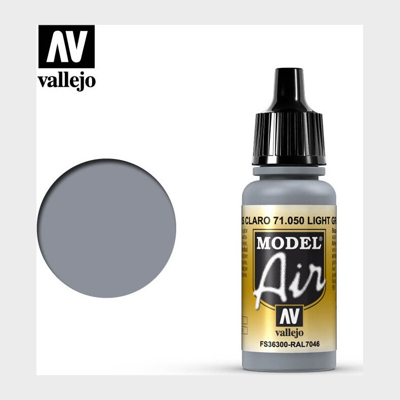 Vallejo - Model Air - Light Grey Mat - 17 Ml - 71050