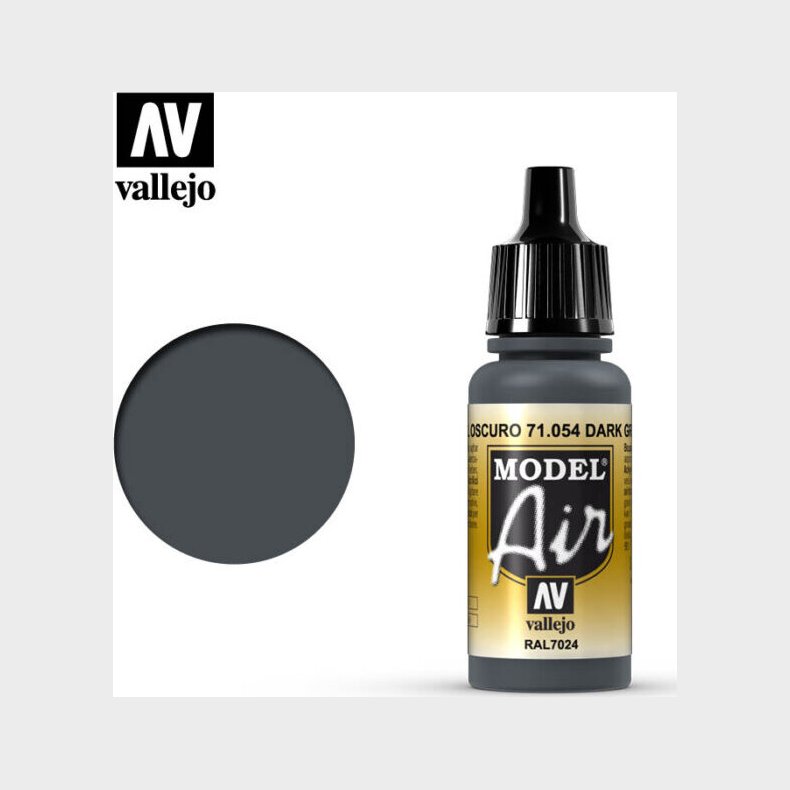 Vallejo - Model Air - Dark Grey Blue Mat - 17 Ml - 71054