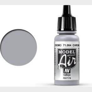 Vallejo - Model Air - Chrome Metallic - 17 Ml - 71064