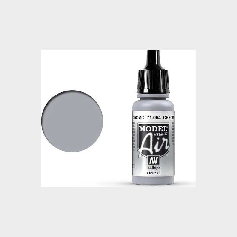 Vallejo - Model Air - Chrome Metallic - 17 Ml - 71064