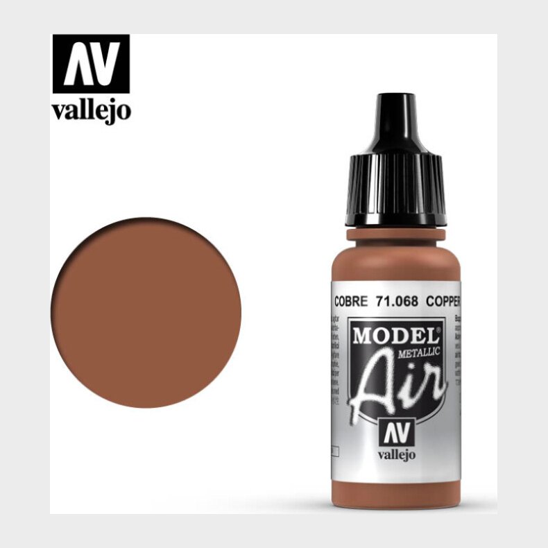 Vallejo - Model Air - Copper Metallic - 17 Ml - 71068