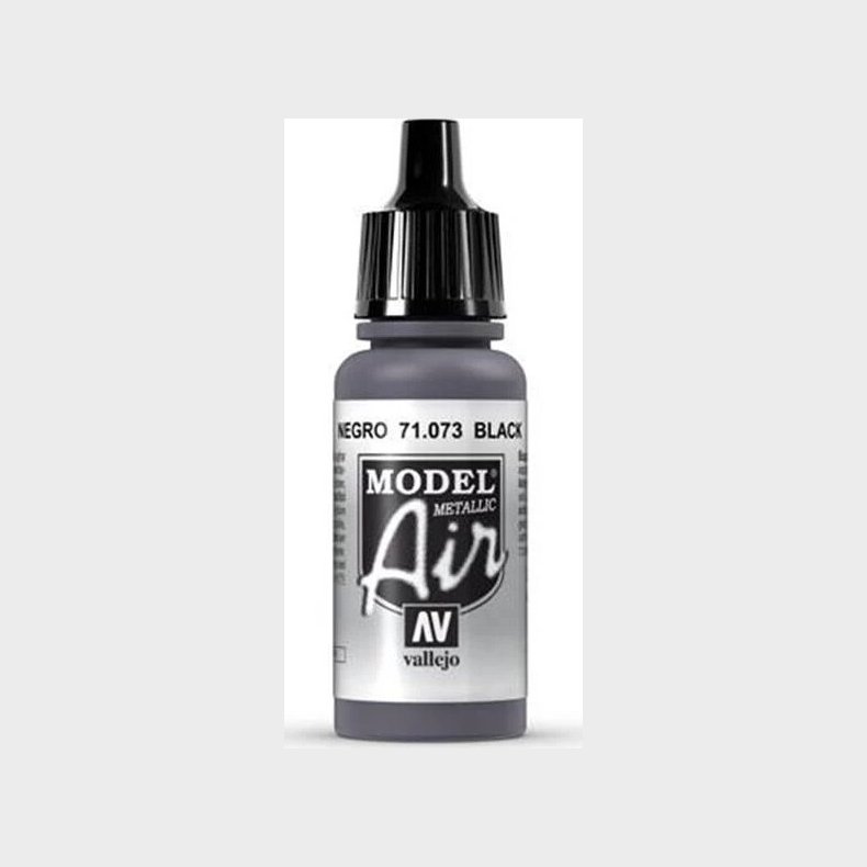 Vallejo - Model Air - Black Metallic - 17 Ml - 71073