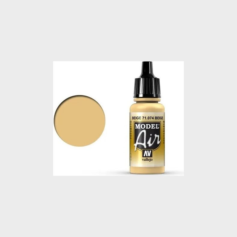 Vallejo - Model Air - Beige Mat - 17 Ml - 71074