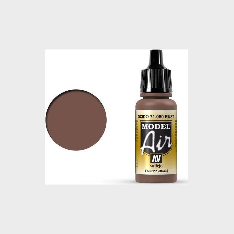 Vallejo - Model Air - Rust Mat - 17 Ml - 71080