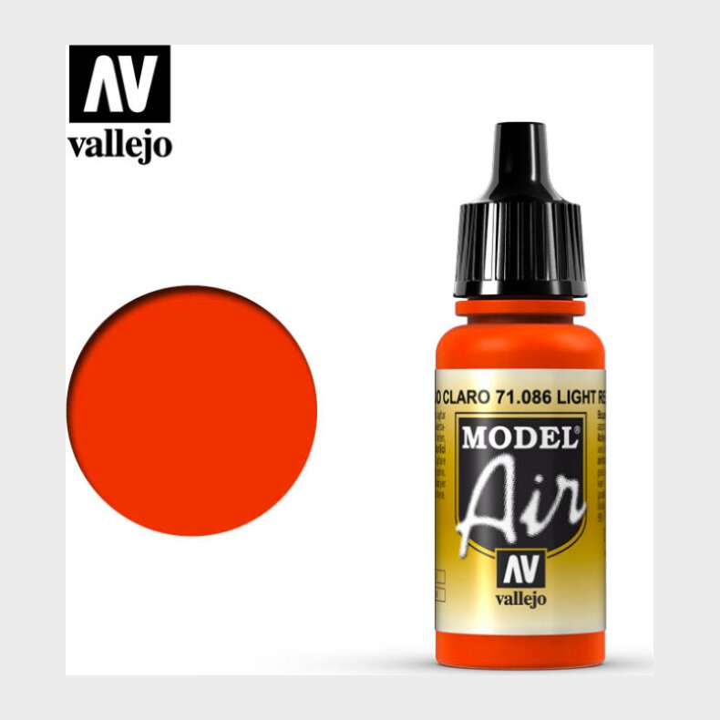 Vallejo - Model Air - Light Red Mat - 17 Ml - 71086