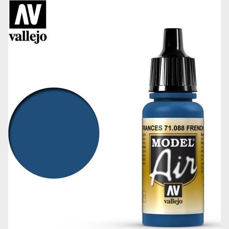 Vallejo - Model Air - French Blue Mat - 17 Ml - 71088