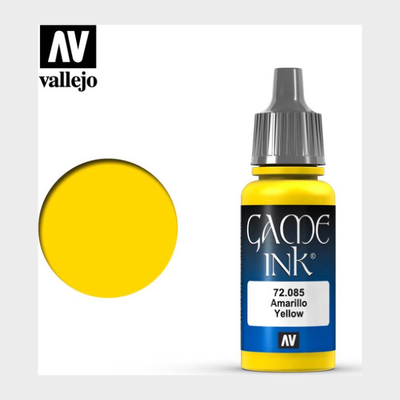 Vallejo - Game Color Ink - Yellow - 17-18 Ml - 72085