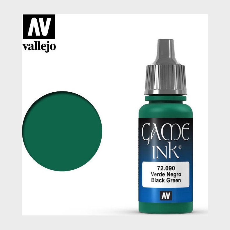 Vallejo - Game Color Ink - Black Green - 17-18 Ml - 72090