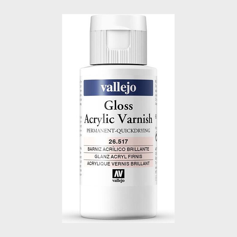 Vallejo - Gloss Varnish Quick Drying - 60 Ml - 26517