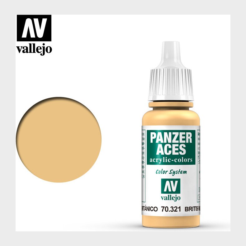 Vallejo - Panzer Aces - British Tanker Highlights Mat - 17 Ml - 70321