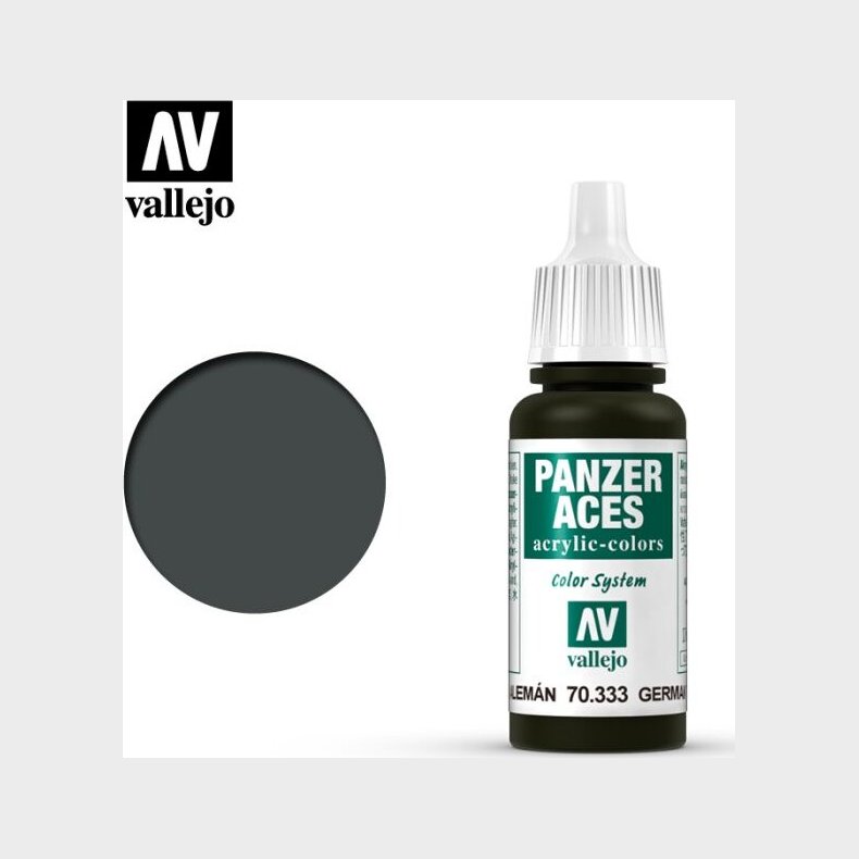 Vallejo - Panzer Aces - German Tanker Black Grey Mat - 17 Ml - 70333