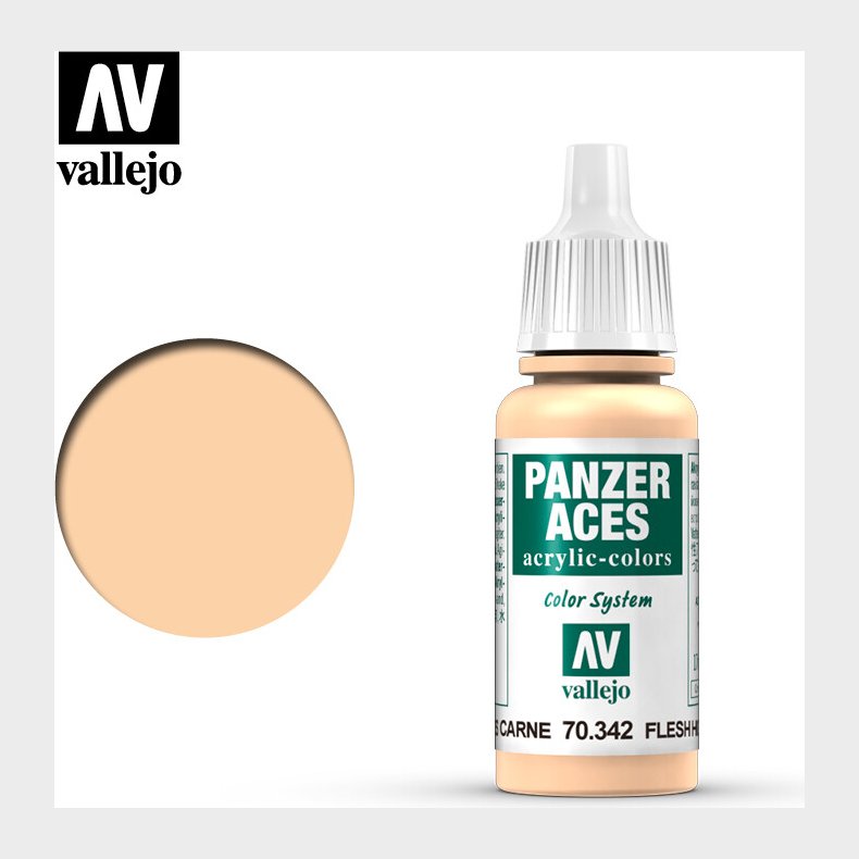 Vallejo - Panzer Aces - Flesh Highlights Mat - 17 Ml - 70342