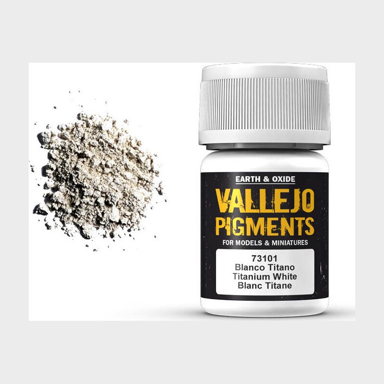 Vallejo - Pigments - Titanium Hvid - 35 Ml - 73101