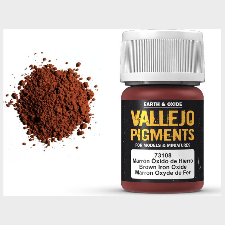 Vallejo - Pigments - Brown Iron Oxide - 35 Ml - 73108