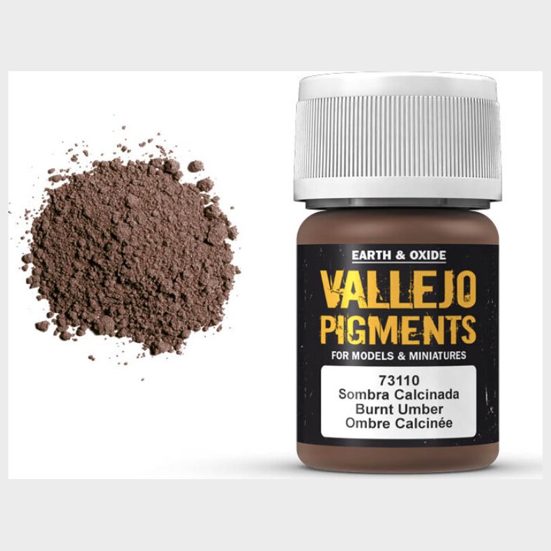 Vallejo - Pigments - Burnt Umber - 35 Ml - 73110