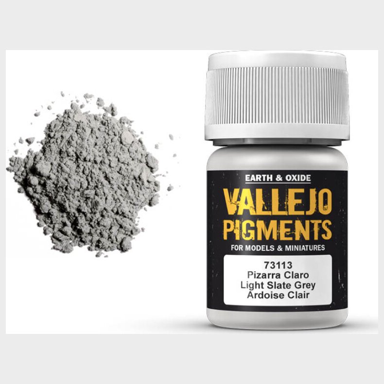 Vallejo - Pigments - Light Slate Grey - 35 Ml - 73113