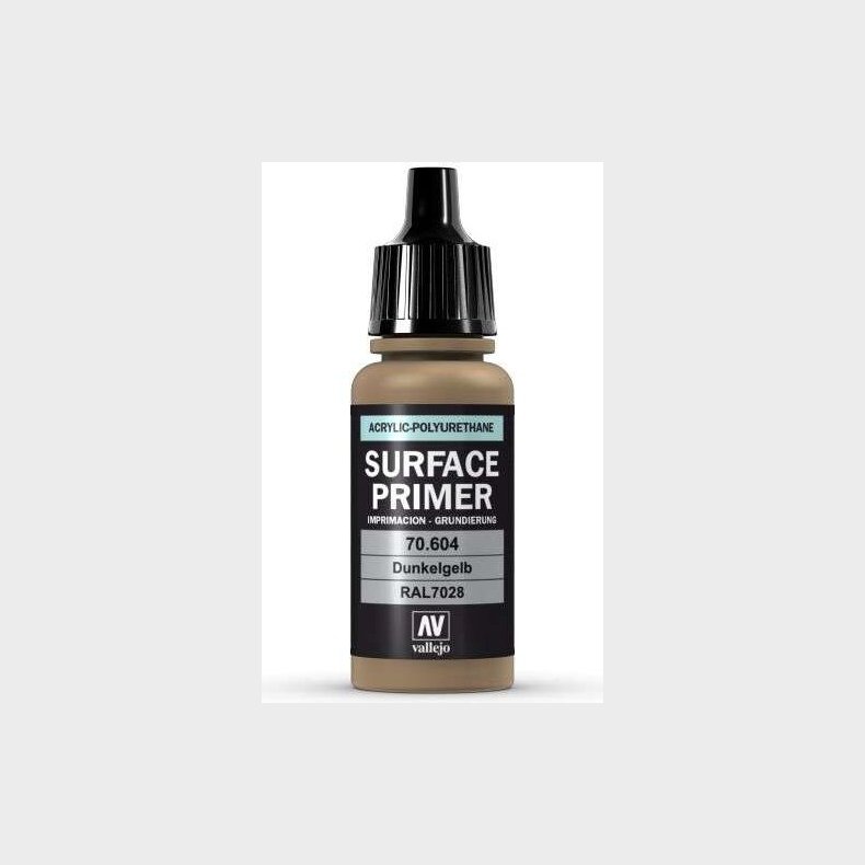 Vallejo - Surface Primer - Dunkelgelb Ral7028 - 17 Ml - 70604