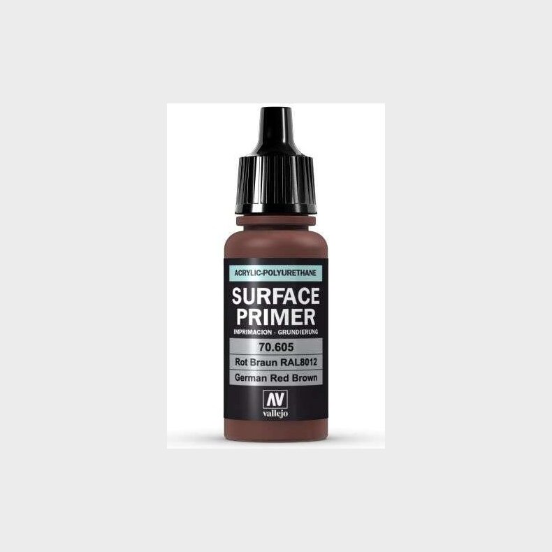 Vallejo - Surface Primer - Rotbraun Ral8012 - 17 Ml - 70605