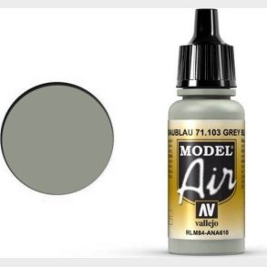 Vallejo - Model Air - Grey Blue Rlm84 Mat - 17 Ml - 71103