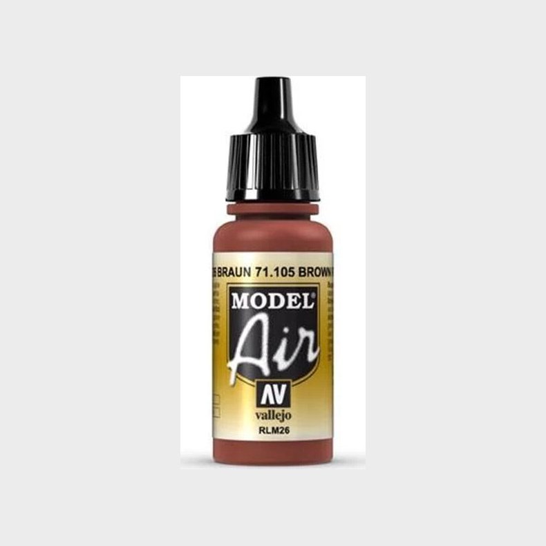 Vallejo - Model Air - Brown Rlm26 Mat - 17 Ml - 71105