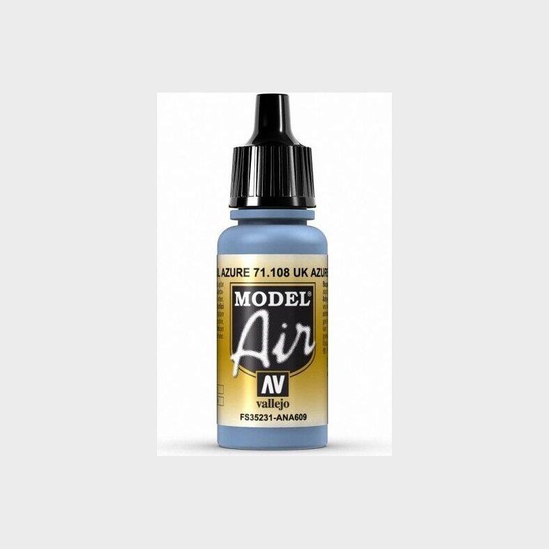 Vallejo - Model Air - Uk Azure Blue Mat - 17 Ml - 71108